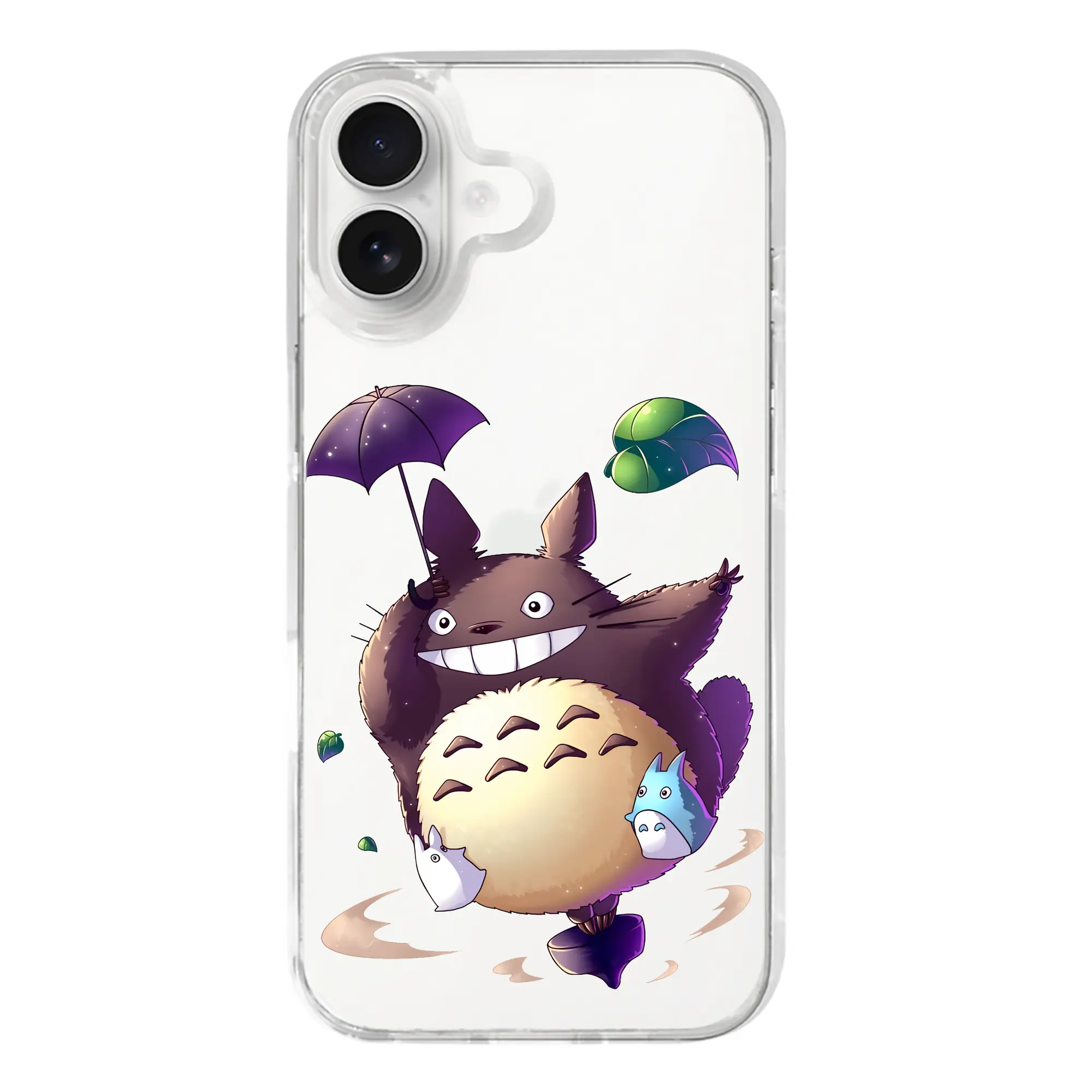 となりのトトロ グッズ トトロ - iPhone 17シリーズ 透明スマホケース – 薄型・耐衝撃・精密フィット保護カバー